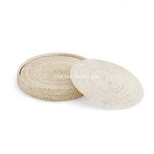 Handcrafted <b>White</b> Rattan <b>Placemat</b> Made From Natural Rattan For Dining Table Decoration In Home And Restaurant - Product Image 2