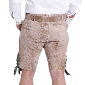 ชุดบาวาเรียนมาใหม่สำหรับผู้ชาย กางเกงขาสั้น Lederhosen แบบดั้งเดิมสำหรับเทศกาล Oktoberfest กางเกงขาสั้นสั่งทำพิเศษ - Product Image 2