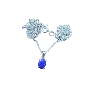 Bijoux Pour Femmes Argent Boho Style Pendentif Bijoux 925 Sterling Argent Saphir Gemme Tendance Pendentif Fait Main Cadeau Amour - Product Image 1