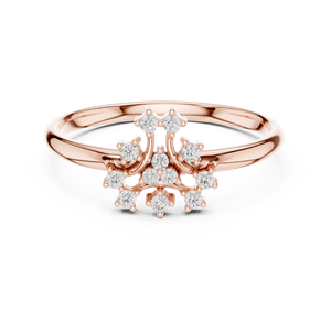 18K Stylish Daily Wear <b>Ring</b> with <b>Crystal</b> Stones - Product Image 2