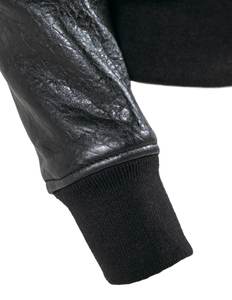 Chaqueta/Casaco Bomber Impermeable y Transpirable de Cuero Genuino Tejido a Mano, Calidad Premium para Otoño, para Hombres, Mujeres y Niños - Product Image 5