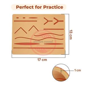 Almohadilla de práctica de sutura para estudiantes de medicina | Almohadilla de sutura reutilizable de 3 capas - Product Image 4