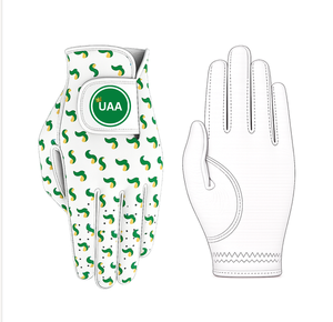 Gant de golf en cuir véritable imprimé avec un motif personnalisé UAA, main droite, antidérapant, unisexe, sport - Product Image 1