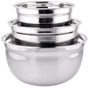 Bol de mélange en acier inoxydable ensemble de 3 pièces - Product Image 1