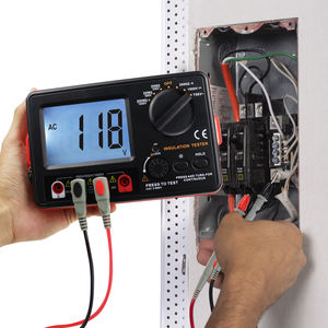Testeur d'isolation de haute qualité 250V / 500V / 1000V, mesureur de résistance de sortie, voltmètre, mégohmmètre, grand écran LCD, alarme sonore - Product Image 2