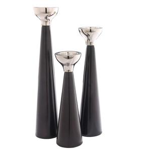 Bougeoir en métal antique fait à la main plaqué or et argent piliers de bougie de Noël décoratifs pour la décoration de la maison en vente - Product Image 4