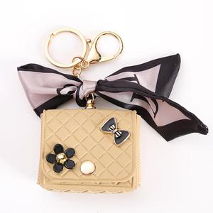 High quality <b>Customized</b> Silk scarf Bluetooth Mini Leather <b>Keychain</b> - Product Image 4