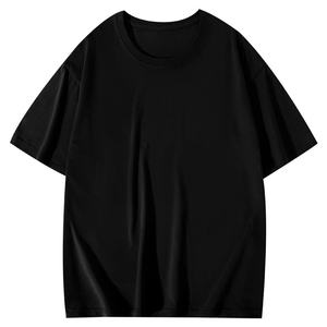 T-shirt unisexe à col rond ample en coton lourd de 200 g, à épaules tombantes, avec logo personnalisé, prix d'usine en Chine, Bangladesh - Product Image 6