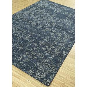 Tapis en laine noué à la main Savana Blue, motif géométrique et abstrait, pour entrée ou couloir, rectangle 9x12, par Jaipur Rugs - Product Image 2