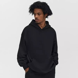 Pull d'hiver pour hommes Pull en polaire à capuche solide à séchage rapide Logo et taille personnalisés Vente en gros - Product Image 3