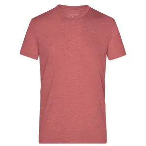 T-shirt personnalisé pour homme en tissu chiné pour la promotion de produits - Product Image 4