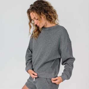 Sudadera de doble punto PARA MUJER: acogedora, cómoda e ideal para descansar, ropa informal y capas - Product Image 3