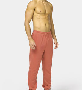 Pantalons de jogging décontractés en coton léger à taille haute avec logo personnalisé pour hommes Pantalons de sport amples avec cordon de serrage pour la course à pied et la salle de sport - Product Image 4