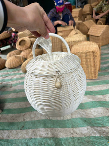 New Rattan Wicker Storage Animal Shape Container for Home Decor Christmas Hamper Decoration - Product Image 6