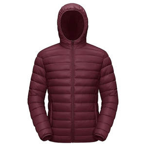 Mens Quilted Lined Puffer <b>Jacket</b> Lightweight <b>Packable</b> Winter Coat with Hood Customizable Design, Factory Direct Supply - Product Image 1