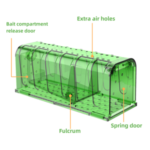 Trampa para Ratones Humana para Uso en Interiores, Fácil de Instalar, Trampa para Roedores de Captura Viva, Diseño Seguro y Limpio, Sin Matar - Product Image 5