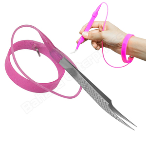 Bracelets de protection en silicone de haute qualité pour pinces à cils, bracelets de maintien en caoutchouc couleur personnalisée pour poignets, vente en gros - Product Image 2