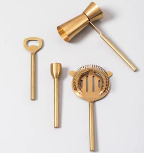 Gold plated <b>bar</b> use accessories stainless steel <b>bar</b> <b>tool</b> set with simple look design and packing - Product Image 6
