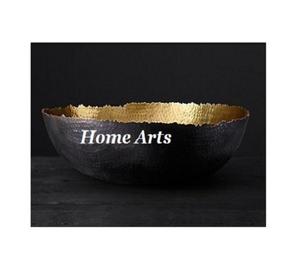 ชามช็อคโกแลตโลหะรูปทรงกลมสีทองและสีดำทรงค้อนสำหรับทำขนมหวานช็อคโกแลต - Product Image 1