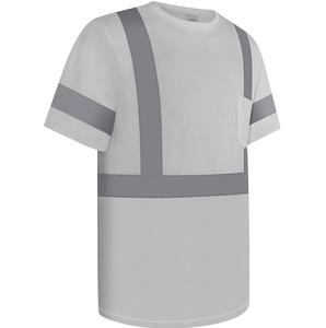 Camiseta de Trabajo de Seguridad de Manga Corta, Transpirable, Reflectante, de Alta Visibilidad, 100% Algodón, Ecológica y de Secado Rápido - Product Image 6