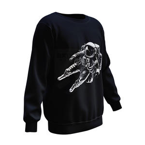 Custom Graphic Sweatshirt Front Digital Printing Wholesale OEM Casual <b>Fleece</b> Pullover for Men <b>Women</b> Solid <b>Pattern</b> Winter Wear - Product Image 3