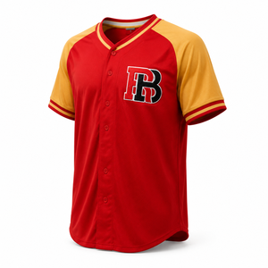 Camiseta de Béisbol de Malla de Poliéster Premium, Cuello en V, con Botones, Ropa Deportiva para Equipos, Personalizable OEM - Product Image 3