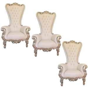 Silla de Hotel de Diseño Europeo, silla de novio, silla de trono para eventos de boda y muebles de Hotel, Marco plateado hecho en Indonesia - Product Image 4