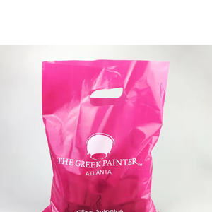 VENTA CALIENTE HDPE/ LDPE Mango troquelado-Diseño de logotipo personalizado Impreso Compras Productos personales Embalaje Bolsas de plástico para boutique - Product Image 4