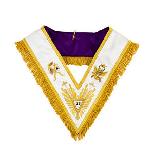 ปลอกคอเมสันขายส่ง คุณภาพสูง ดีไซน์ใหม่ ปลอกคอเครื่องราชอิสริยาภรณ์เมสันแบบกำหนดเอง - Product Image 1