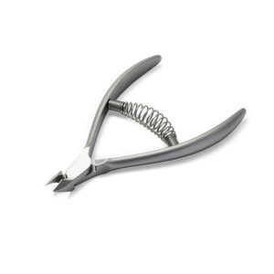 Coupe-ongles de toilettage de cuticules Joint de recouvrement à ressort unique Couleur grise Mâchoire complète Lame Super Sharpe 5mm Pinces à ongles personnalisées en acier inoxydable - Product Image 1