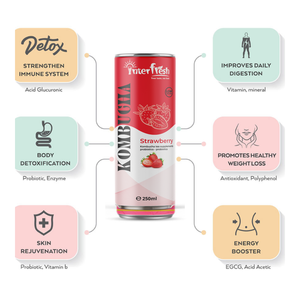 Té de Frutas Fermentado Interfresh de Vietnam, Kombucha, Sabor a Jugo, 250 ml, Alto en Vitaminas, 11 Brix, Bebida Instantánea - Product Image 2
