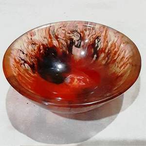 Bol et plat de service en résine écologique poli à la main, dernier modèle, compatible lave-vaisselle, avec couleur personnalisée pour les fêtes - Product Image 4