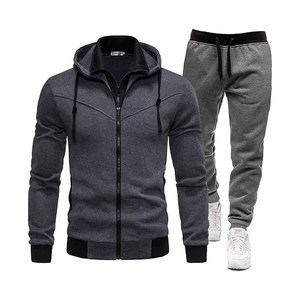 Conjunto de chándal personalizado de 2 piezas | Sudadera con capucha y pantalones Jogger con cremallera | Diseño de bolsillo con cremallera | Ropa de calle OEM ODM al por mayor - Product Image 6