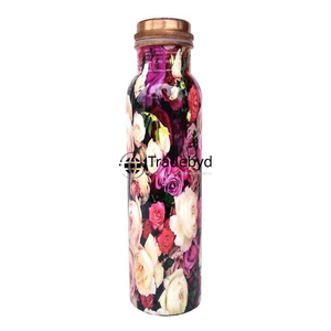 Bouteille en cuivre exclusive au look haut de gamme, parfaite pour les cadeaux d'entreprise et un usage personnel par Tradebyd - Product Image 1