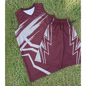 Uniformes y Camisetas de Baloncesto Reversibles Sublimadas de Verano, Transpirables, de Talla Grande, Personalizadas al por Mayor, 100% Poliéster - Product Image 1