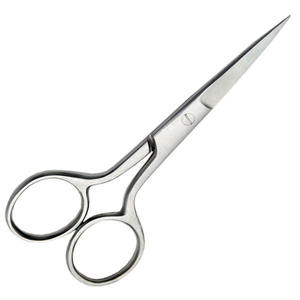 Sharp Blade Mustache Hair Cutting <b>Scissor</b> 4.5 Inch Finish Polish German Steel Straight Razor <b>Beard</b> Hair Cutting <b>Scissor</b> - Product Image 2