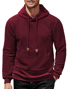Hottest New Men's <b>Thermal</b> <b>Hoodies</b> Customized Printing/Embroidery Letter & Logos Pullover Long Sleeves Waffle Knit 2XL <b>hoodies</b> - Product Image 2