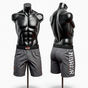 Pantalones Cortos de Lucha MMA con Estampado Personalizado, Impresión Digital, Elásticos, de Secado Rápido, Transpirables, Diseñados para Jiu Jitsu sin Kimono - Product Image 4