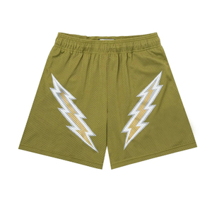 Pantalones cortos deportivos para hombre de algodón 2025 ligeros 100% al por mayor, malla de sublimación personalizada, estilo teñido liso único, servicio OEM - Product Image 5