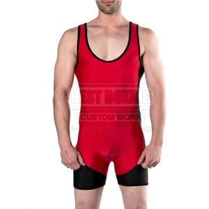 Singlets de lutte pour adultes en tissu doux à haute élasticité Confort adapté à une tenue active Singlets de lutte respirants - Product Image 1