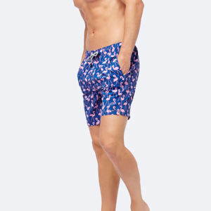 กางเกงขาสั้นเล่นบาสเก็ตบอลตาข่ายของผู้ชายลายดอกว่ายน้ำโพลีเอสเตอร์มีกระเป๋าขนาด5นิ้ว - Product Image 6