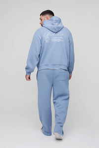 Sudadera con Capucha de Forro Polar para Hombre, Talla Grande, Invierno 2025, con Bordado 3D y Estampado, Bolsillos, Algodón Grueso de Alta Calidad, Personalizable - Product Image 2