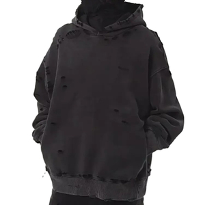 บริการ OEM/ODM ผู้ผลิตชั้นนำในปากีสถาน เสื้อฮู้ดดี้ผู้ชายแฟชั่นสตรีทแวร์สำหรับฤดูหนาว ผ้าฝ้ายฟลีซ 100% ปักลายตามสั่ง มีกระเป๋า กันความชื้น - Product Image 5