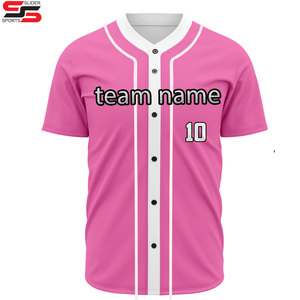 Camiseta de béisbol personalizada por sublimación de hombre a la moda OEM personalizable en blanco a precio barato al por mayor con su propio logotipo personalizado - Product Image 1