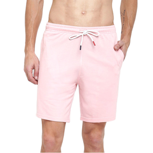 Bermudas personalizadas de cintura media de algodón 100% para hombre, hasta la rodilla, diseño con cordón multibolsillo, informal, deportes de ocio, no tejido - Product Image 1