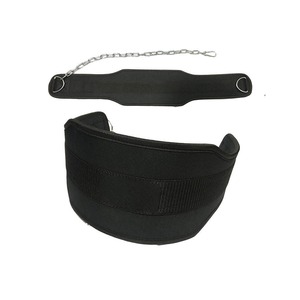 Cinturón de levantamiento de pesas de compresión de cuero reforzado con cadena de acero accesorios de gimnasio para entrenamiento intenso y fuerza - Product Image 2