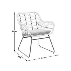 Factory Wholesale High Quality Outdoor Coffee <b>Chair</b> Furniture <b>Stackable</b> Pe Rattan <b>Garden</b> Patio Wire <b>Chair</b> - Product Image 1