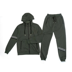 ชุดวอร์มมีฮู้ดสำหรับผู้ชายชุดวอร์มสำหรับผู้หญิงชุดวอร์มสองชิ้นโลโก้ตามสั่งสีพื้นดีไซน์ใหม่ - Product Image 1