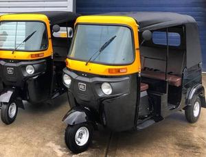 Nouveau Tuk-Tuk 200cc 250cc Refroidi par Eau 2024 2025 2026 Bajaj-RE Tricycle à 3 Roues Jaune Doré Noir - Product Image 4