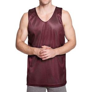 Camiseta sin mangas de baloncesto de malla Reversible para hombre, camiseta de Lacrosse para adultos, ropa de baloncesto de doble cara - Product Image 2